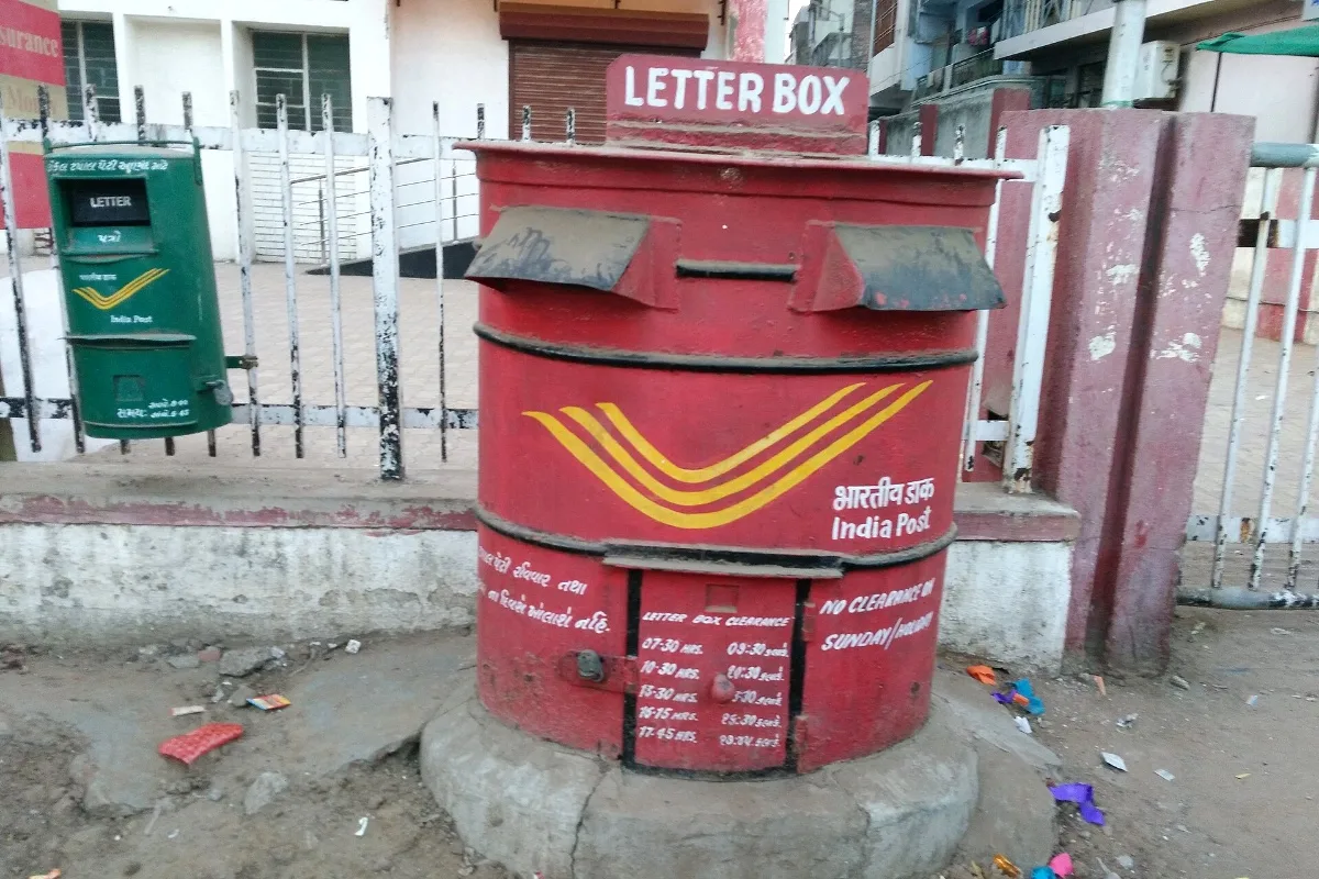 India Post letter box (representative)