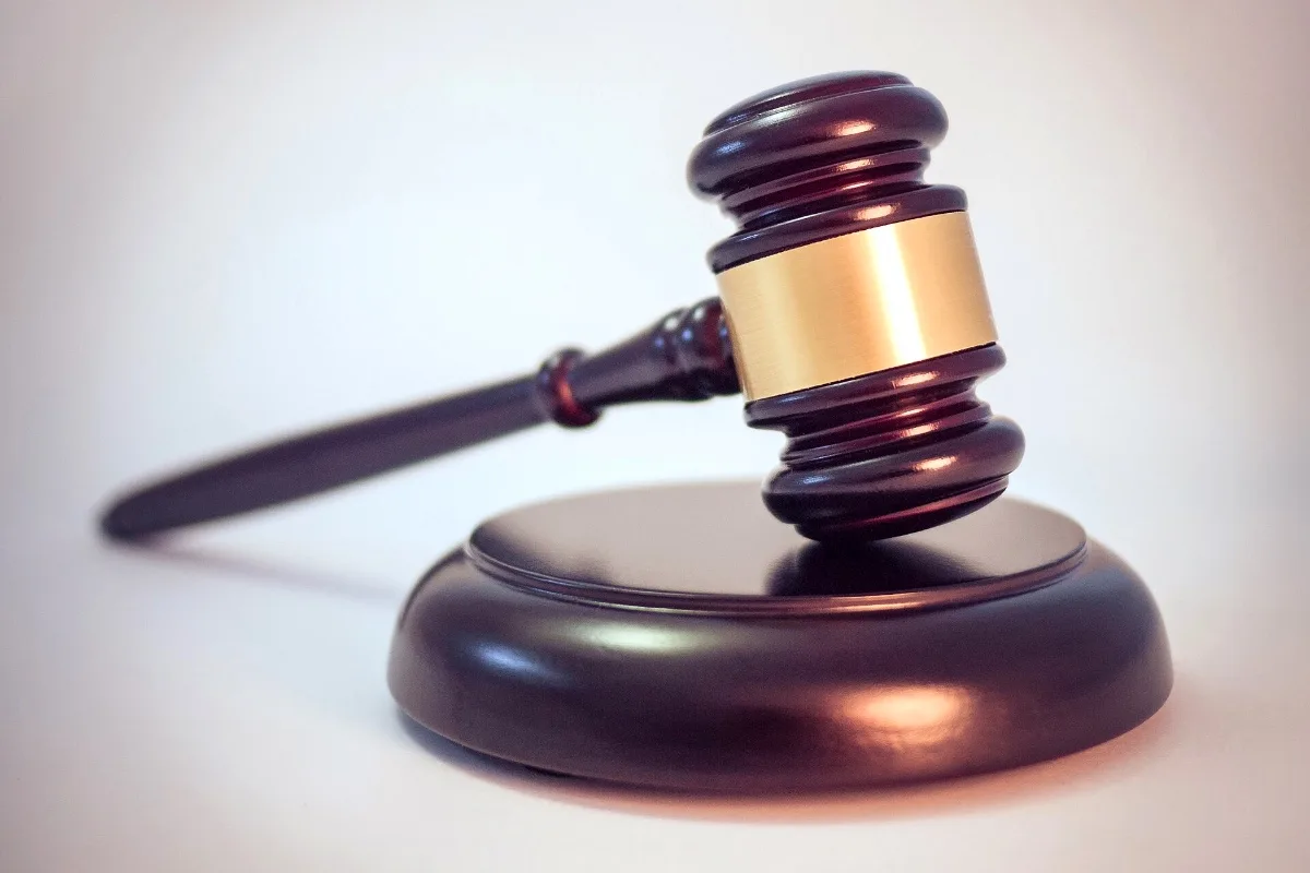 Representative photo: a judge's gavel