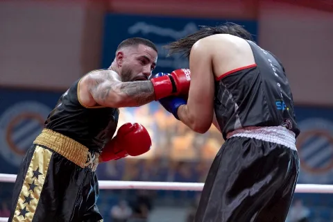 A boxing bout (representative)