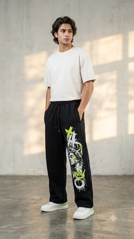 Sculpture Drip Graphic Pants