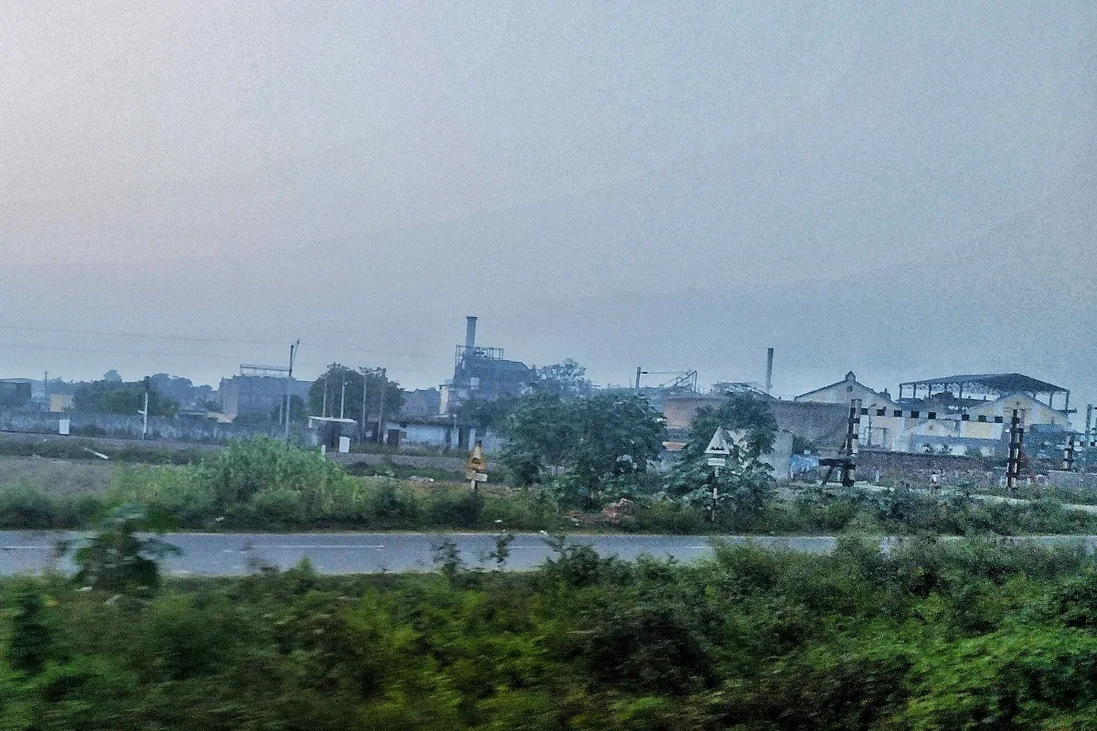 A sugar mill seen from a distance (representative)