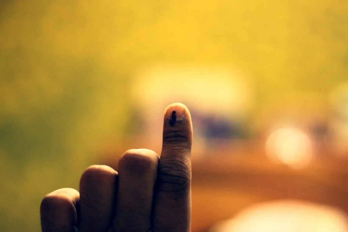 मतदान के बाद उंगली पर स्याही का निशान (सांकेतिक)